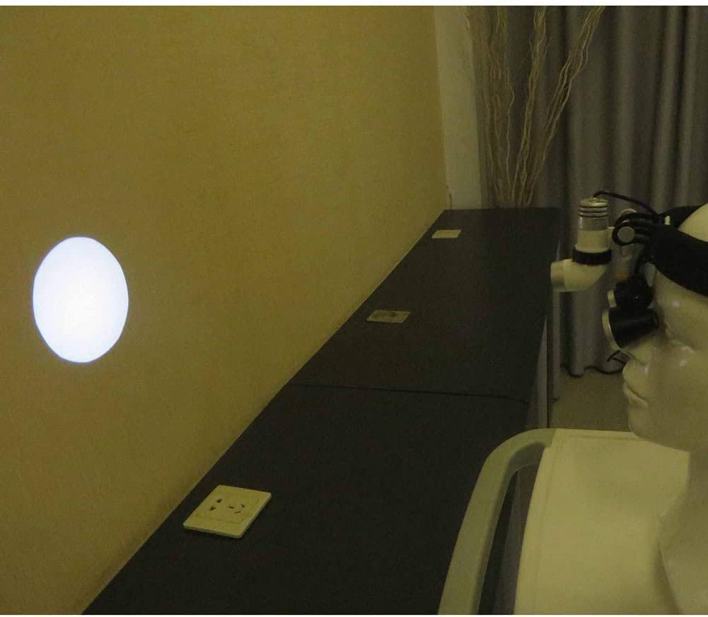 Lupa ze światłem, lupa dentystyczna lornetka opaska na głowę z oświetleniem 12000 luksów 3 W światło LED 2,5 x 3,5 x 420 mm szkło optyczne do implantów dentystycznych, chirurgii kręgosłupa