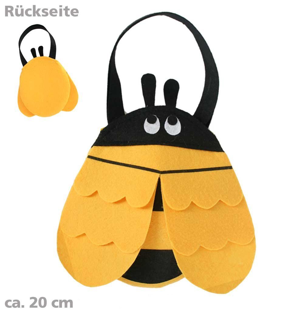 Filztasche Als Biene Oder Marienkäfer – Ca. 20 Cm, Accessoire Für Kostüme & Karneval
