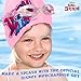 Disney Children's Swim Goggles and Swim Cap Set Anti-Fog UV Protection (Pink Stitch, 6-14 Years)
