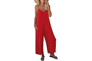 Women's Casual Red Jumpsuit: Effortless Style, Comfort, and Versatility
