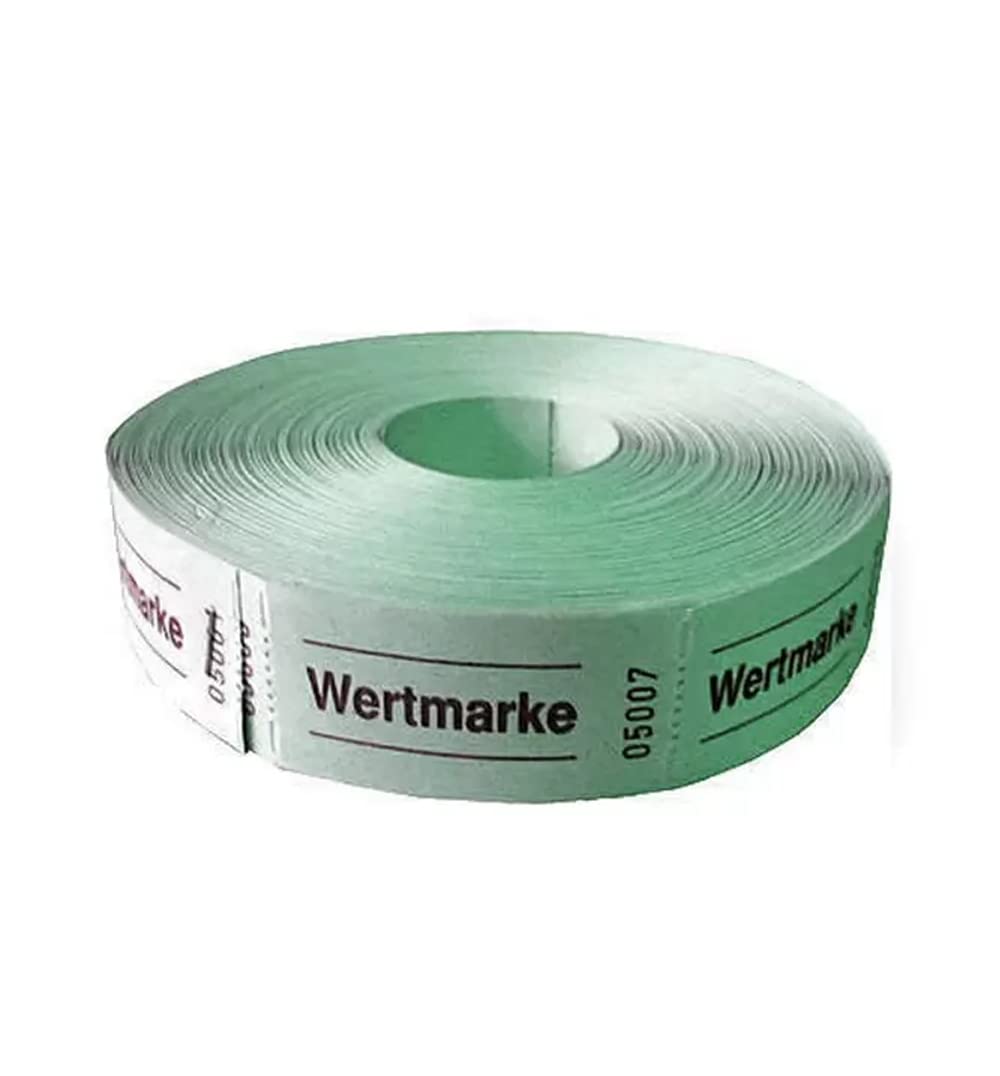 PARTY DISCOUNT Gutschein-Rolle Mit 1000 Nummerierten Abrisszetteln – Gelb, 57x30 Mm, Ideal Für Festivals, Partys Und Events