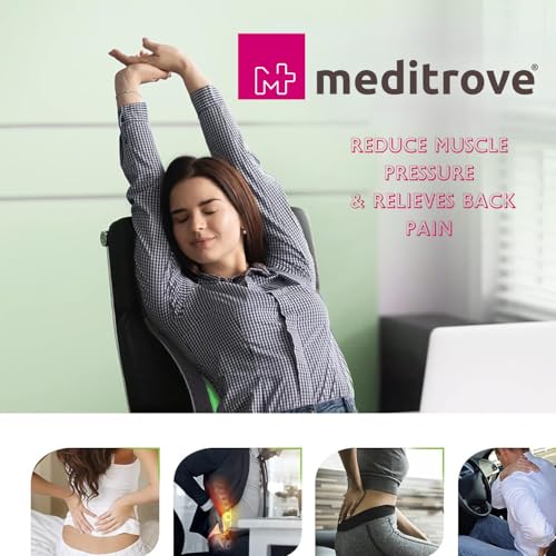 Image of Back Stretcher with Magnetic Acupressure Points for Spinal Pain Relief | Multi-Level Lumbar Region Back Support | Spike Back Stretcher for Men & Women | Adjustable Back Pain Relief Device for Comfort and Posture Improvement (One Size)