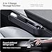 YONZEE 2-in-1 Car Steering Wheel Desk Tray & Car Seat Gap Filler Organizer – Foldable Carbon Fiber Look Table for Laptop, Eating Food, Writing – Universal Fit for Most Vehicles