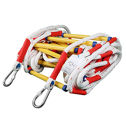 Feuerfeste Rettungsleiter Strickleiter, Mehrzweckleiter für Notfälle schwer, Rettungsseilleiter für den schnellen Einsatz im Feuer/Katastrophe Für Kinder Und Erwachsene Flucht Aus Fenster Und Balkon Cover