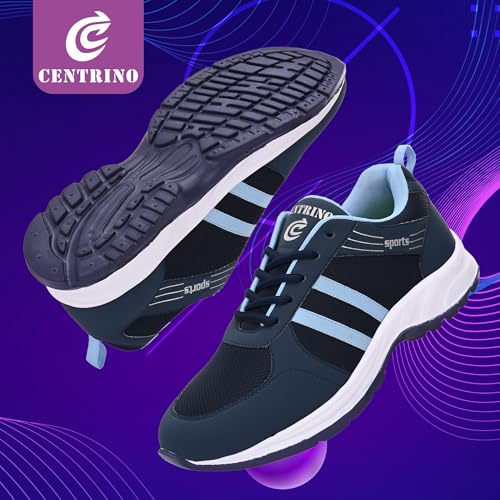 Image of Centrino Men's Sneaker Shoes Stylish | Shoes for Man Casual Sports | Lightweight Breathable Lace-Up Walking Shoes with Cushioned Insole | Comfortable Anti-Skid Canvas Sneakers for Men | Mens Shoes (9201)