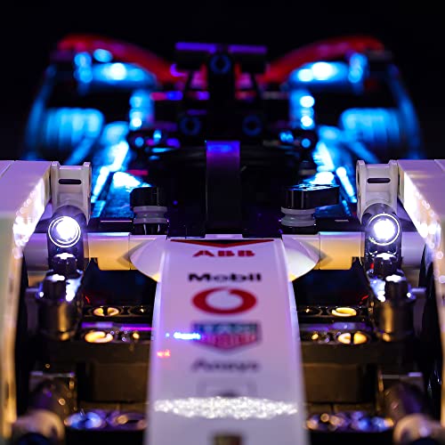 Kyglaring (Only LED Lighting Kit) Lights Set Compatible with Lego Technic Formula E Porsche 99X Electric 42137 Model Building Kit - Without Lego Set (Classic Version) - Thumbnail 6