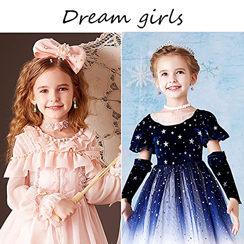 Aganippe 12 Pairs Hypoallergenic Dangle Hoop Earrings Cute Multiple Colour Fox Flower Flag Dangle Hoop Earrings For Little Girls And Women #TOP5