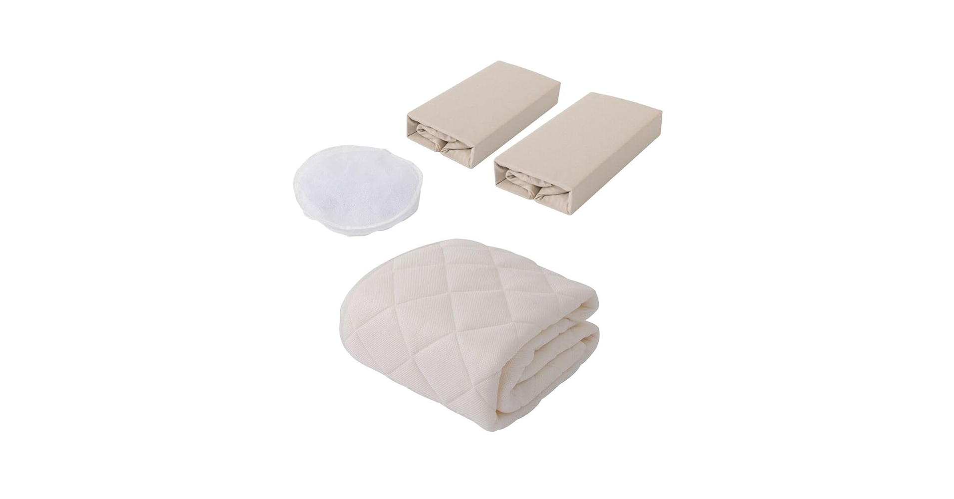 【ニトリ】メッシュパッド3点NV S B2202 両面使えるベッドパッド＆のびのびマルチすっぽりシーツ3点