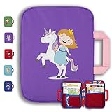 😍 Perfekte Geschenkidee für Kinder - Die TipToi Tasche ist ein beliebtes Geschenk für Jungen und Mädchen. Ob Geburtstag, Ostern oder Weihnachten, dein Kind wird begeistert sein. Das niedliche Design (Prinzessin und Einhorn) passt perfekt zu unseren Toniebox Taschen für die Tonies Hörfiguren
