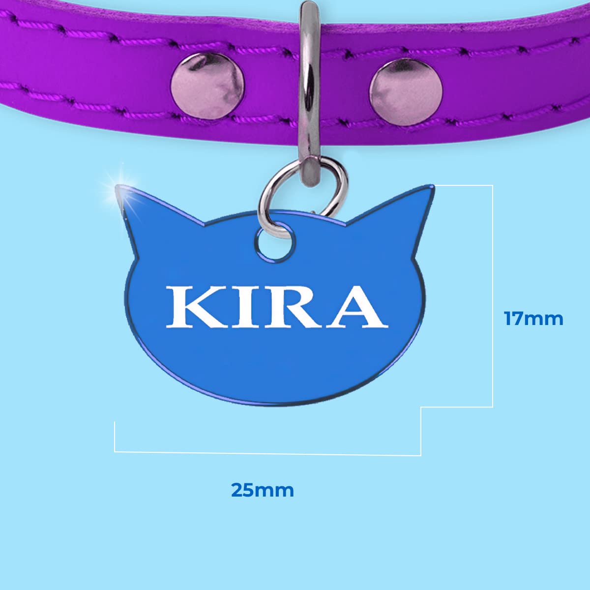 Collare Gatto Con Campanella Collare Per Gatto Personalizzato Con - Foto 3