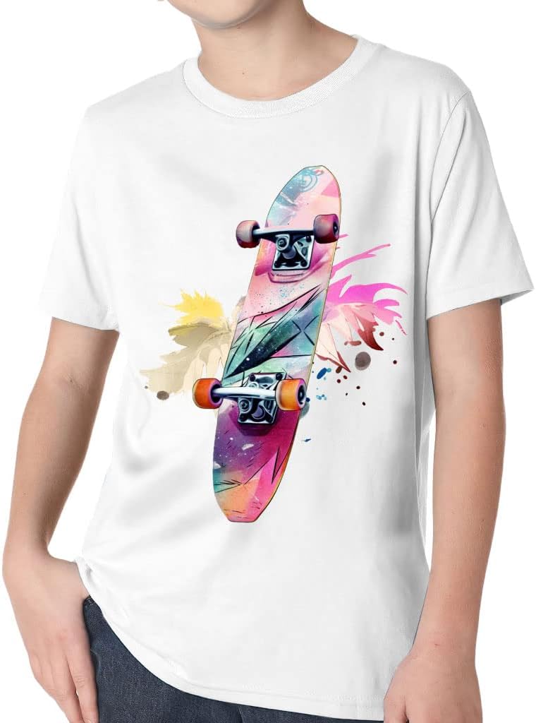 Skateboard Painting Kids' Classic Fit T-Shirt - Multicolor T-Shirt - Colorful Classic Fit Tee
