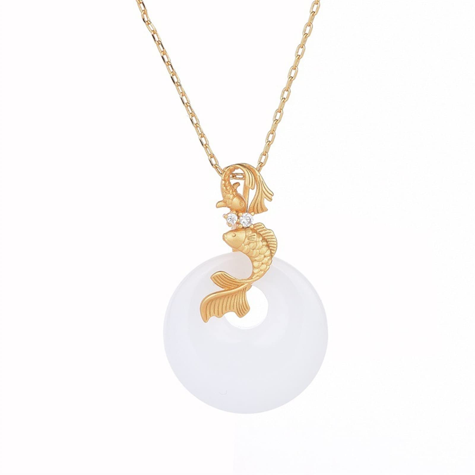 Pendentif jade de Hetian naturel fini les bijoux ternes