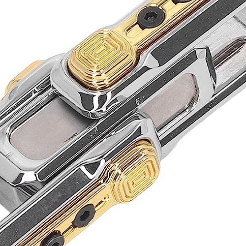 Luqeeg Magnet-Hand-Doppel-Push-Spielzeug, Push-Spinner in Metalloptik, Tragbarer Sensorischer Stressabbau, Push-Slider, Dekompressionsartefakt, EDC-Push-Spielzeug für Autismus, ADHS