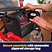 Drive Medical Nitro Duel Function Foldable Rollator Walker and Wheelchair for Seniors, Adults, and Disabled - Hand Activated Brakes and Back Support - Red
