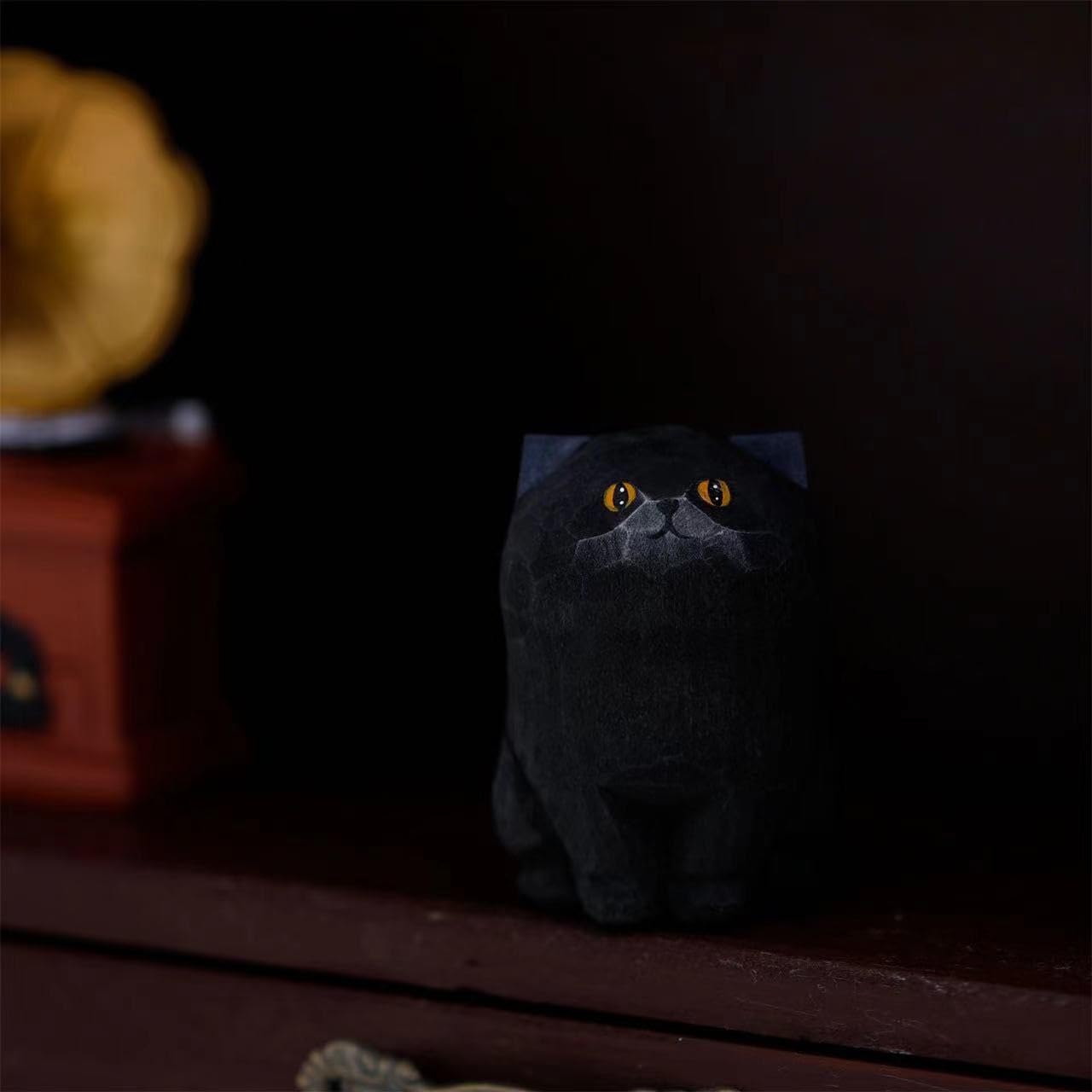 Amazon.com: ShaoAngDuoMi Handmade Black Cat Statue Artwork