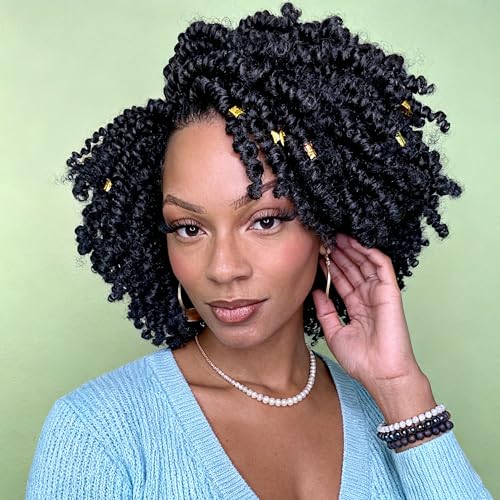 8 Packs Passion Twist Hair 6 Inch Pre-twisted Passion Twist