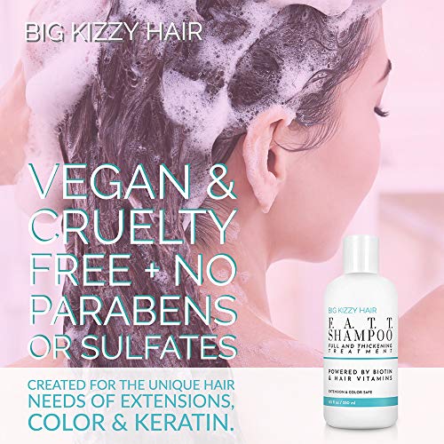 Big Kizzy F.a.t.t. Biotin Shampoo For Extensions, Hair Color & Keratin Treatments - Thicker Fuller Hair #TOP1