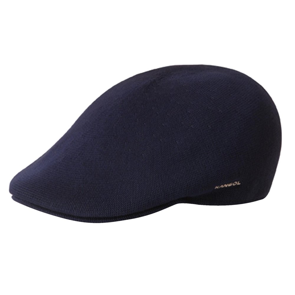 Kangol Men's Blue Bamboo Flat Cap 507