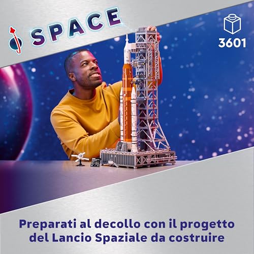 Icons Sistema di Lancio Spaziale NASA Artemis, Modellino da Costruire di Razzo con Stadi Separabili, Torre di Lancio e Modulo Orion, Idea Regalo da Collezione per Adulti a Tema Spazio 10341 - Lego - Immagine 2