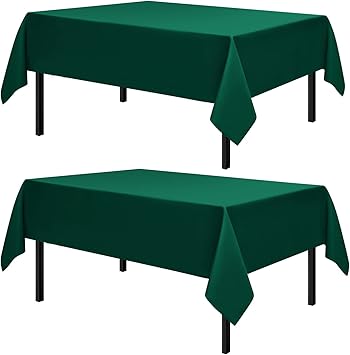 Romanstile christmas rectangle tablecloth, 2 pack 60 x 102 inch, …