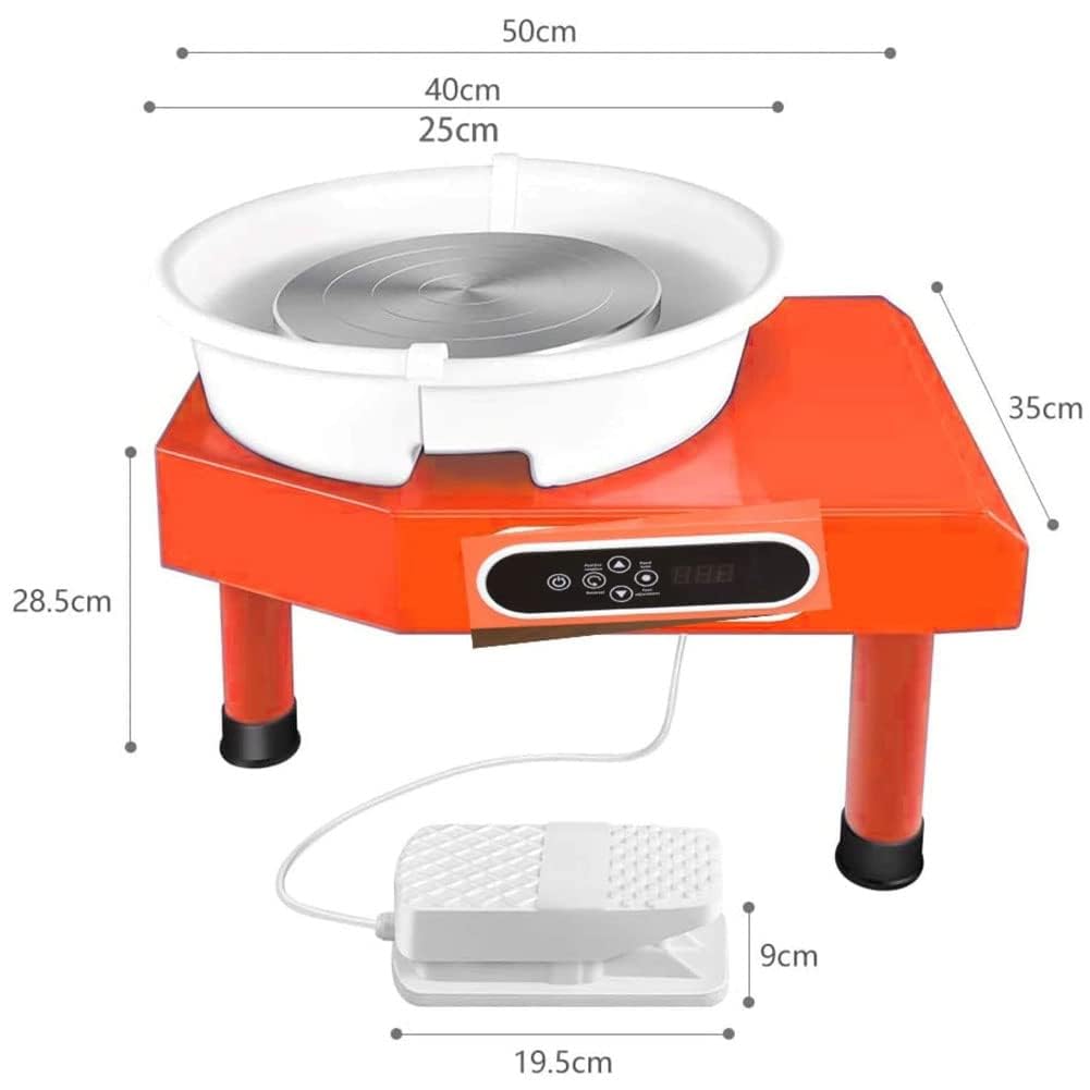 Home Essentials,Maszyna do formowania ceramiki z pedałem nożnym i ekranem dotykowym LCD - idealna dla początkujących majsterkowiczów - Elektryczny gar