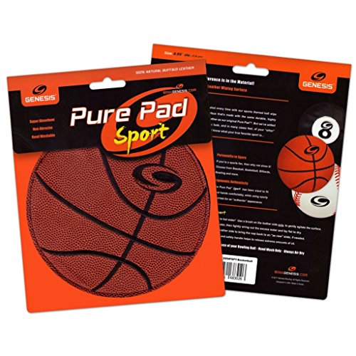 Genesis Pure Pad Sport Bowling Ball Wipe Pad- Basketball Theme