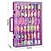 FULLCASE Case Compatible with 5 Surprise for Mini Brands Toys Series 1 2 3 4 Mystery Capsule Real Miniature Collectible Kit Storage for Littles, for Mini Mart Collection Organizer(Box Only) Purple