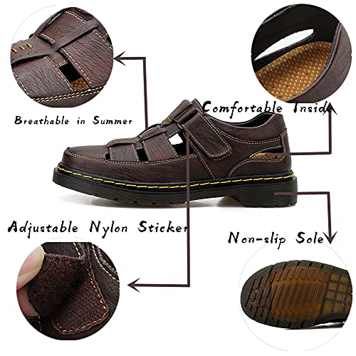 Veslexth Men Business Working Office Sandals Man Summer Breathable Synthetic Leather Walking Casual Oxfords Male Cocktail Party Fashion Dress Formal Shoes2