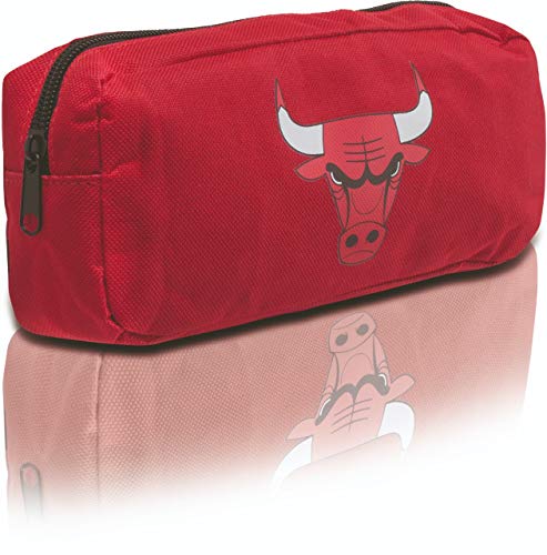 NBA Estojo Necessaire Chicago Bulls Vermelho Desenho animado Resistente e impermeável para viagem/uso em movimento
