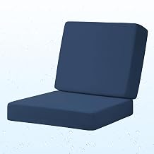 Outdoor Deep Seat Patio Couch Cushions, 24x24 inch, Navy Blue