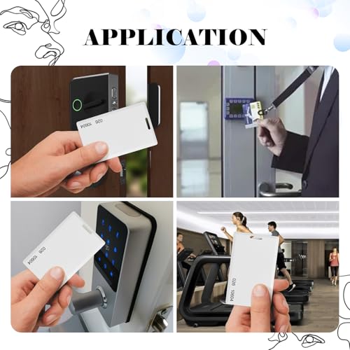 Image of 100 Pack 26 Bit Proximity Clamshell Weigand Prox Swipe Cards Key Card Compatable with ISOProx 1386 1326 H10301 Format Readers and Systems, Works with Most Access Control Systems