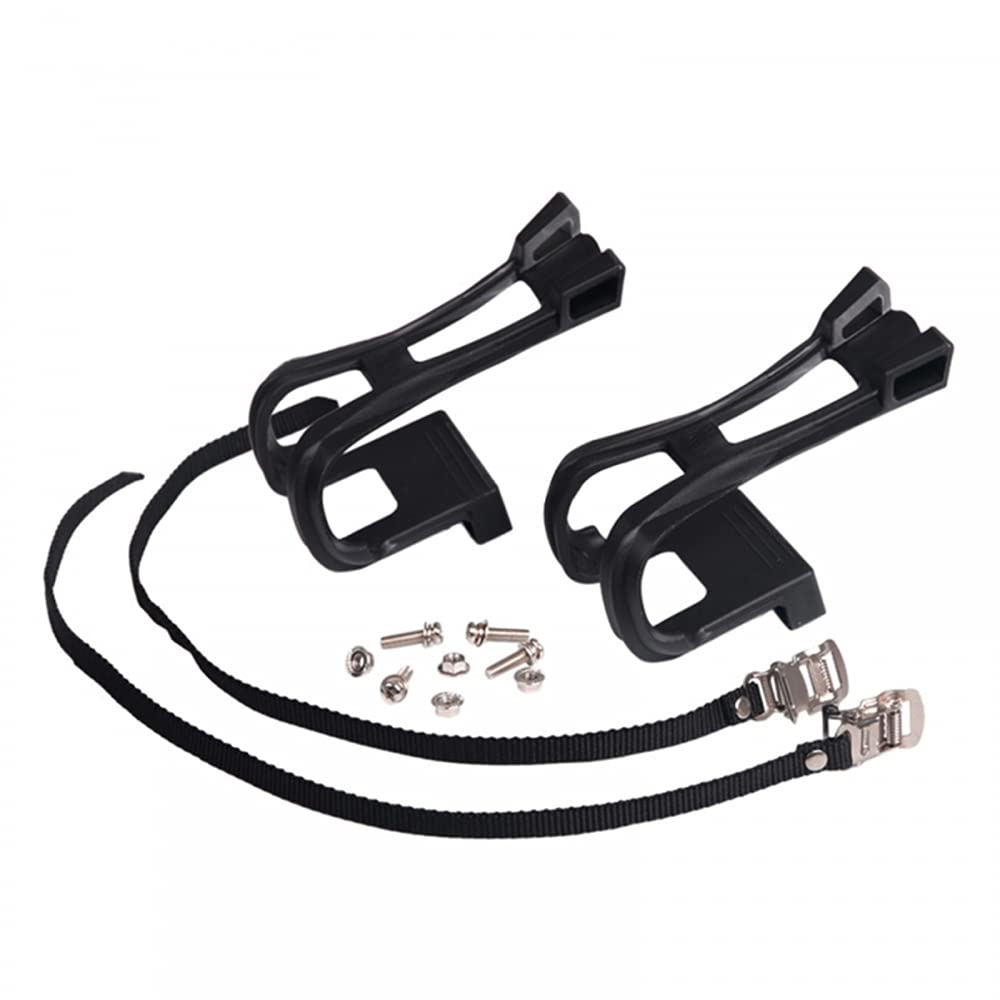 DONGKER 1 Paire Courroies de Pédale de Vélo, Pieds Clips Agrafes d'orteil de Pédale Vélo Sangles de Pédale Vélo pour Vélo Route VTT