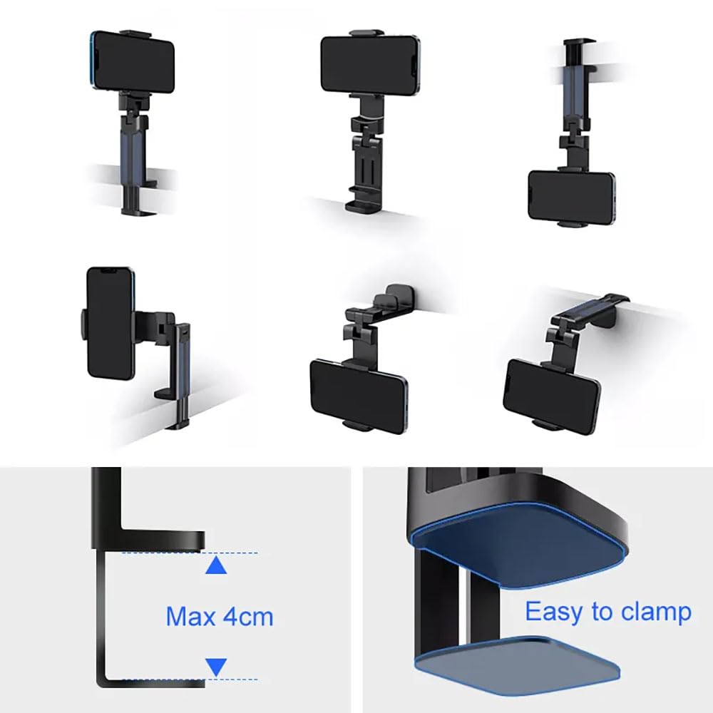 DTHGAEYQQ 360 Degree Rotatable Adjustable Phone Holder, Airplane in Flight, Plastic Retractable - Image 3