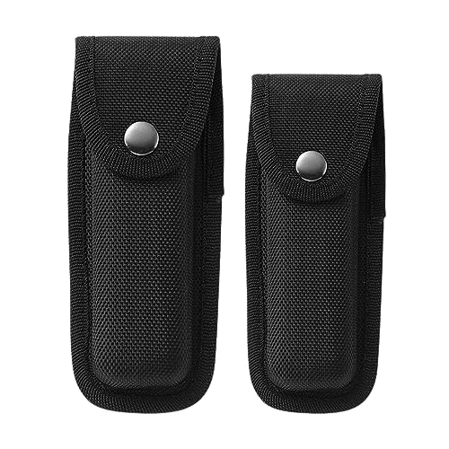 JSKWIKE 2 Pcs Étui À Couteau De Poche Housse pour Couteau Etui Couteau Ceinture en Tissu Oxford Gaine Étui Gaine Poche Gaine De Couteau en Nylon Longueur Intérieure...