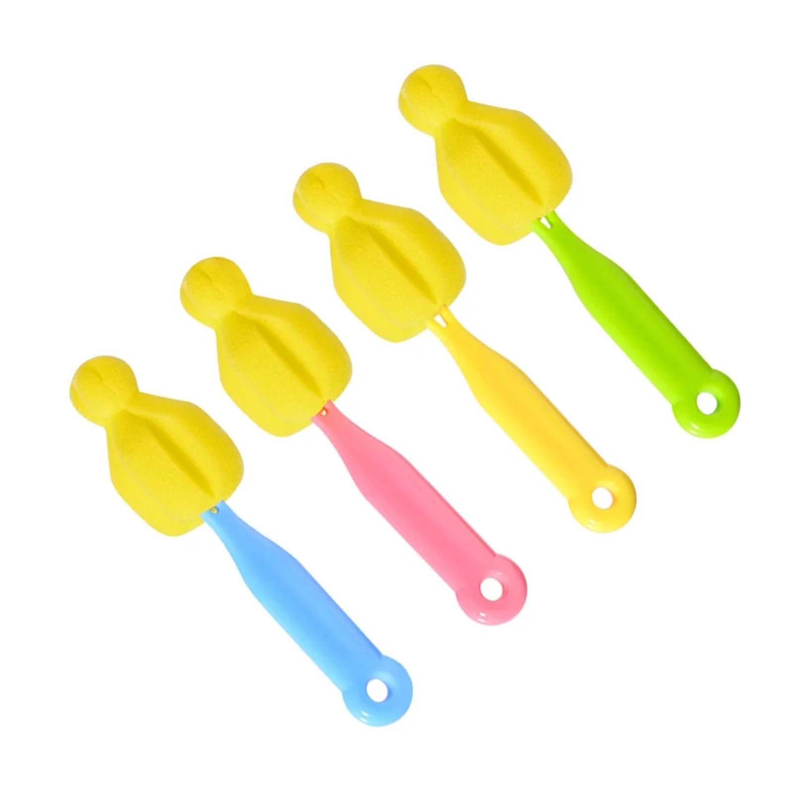 Zestaw szczotek do butelek, Zestaw szczotek do butelek dla niemowląt z gąbką Multicolor 12szt