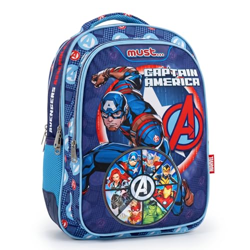 Image of Marvel Diakakis Backpack 3 Cases, Blue Avengers / 3 Pockets, M