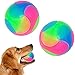 FineInno 2 Pcs Grande LED Juguete de Pelota de Masticar,Bola de Mascota Perros, Bola de Salto para Perros y Gatos, luz LED Intermitente Chew Ball Toy para Golden Retriever, Labrador, Perros Grandes
