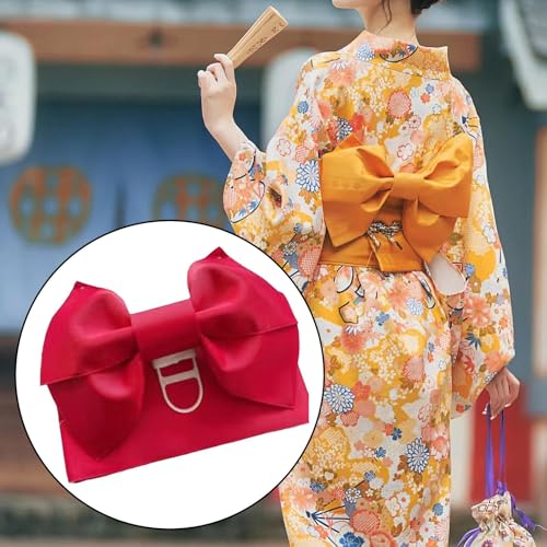 Kimono Obi Belt Versatile Waistband Pre Tied Bow for Cosplay Women Kimono4
