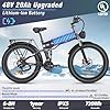 Folding Electric Bike for Adults - 1500W 37MPH Ebike with 48V 20AH 960Wh Battery - 26" x 4.0" 75 Miles - 21-Speed Gears - Beach Mountain Snow Electric Bicycle UL Certified #2