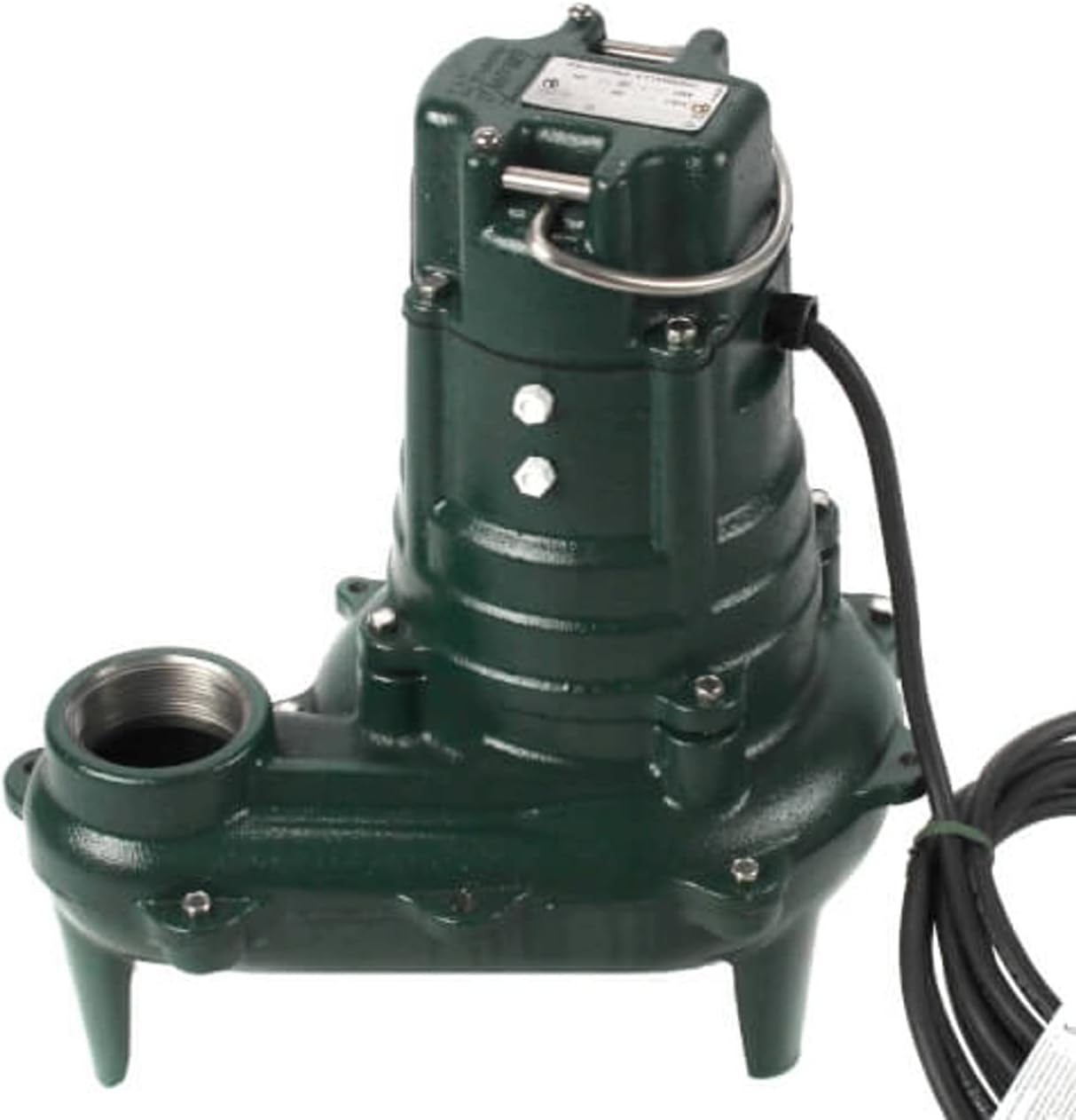 Zoeller D267 Waste-Mate Cast Iron 230 Volt 1/2 HP Automatic Submersible Sewage Pump