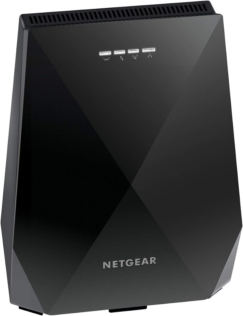 NETGEAR WiFi Mesh Range Extender EX7700 - Coverage up to 2000 sq.ft. and 40 Devices with AC2200 Tri-Band Wireless Signal Booster & Repeater (up to 2200Mbps Speed), Plus Mesh Smart Roaming (Renewed)
