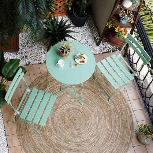 Grand patio 3-piece Steel Foldable Bistro Set, 2 Chairs...