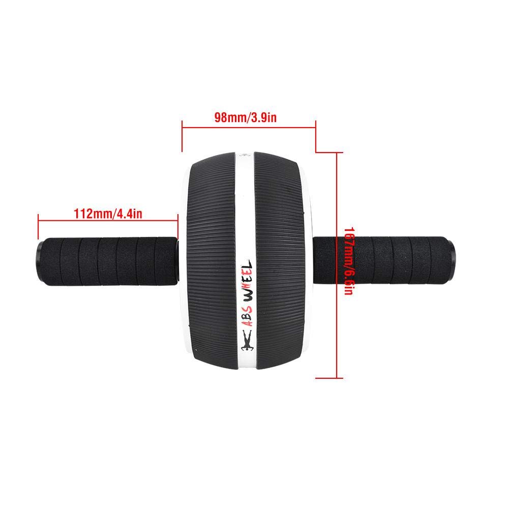 Fitnesszone - Roue Abdominal Ab Wheel Roller - Entraînement abdominal - Tapis antidérapant pour entraînement à la maison, rouge Fitnesszone - Roue Abdominal Ab Wheel Roller - Entraînement abdominal - Tapis antidérapant pour entraînement à la maison, rouge