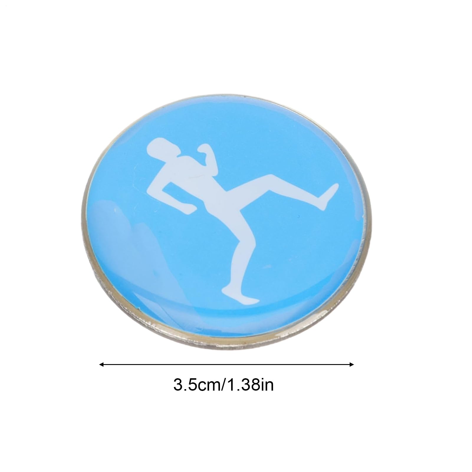 Moneda Sorteo Árbitro Fútbol Doble Cara Selector Lado Rojo & Azul Metal