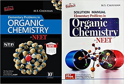 Balaji Elementary Problems in Organic Chemistry for NEET - 10th/Ed. + Solutions Manual of the Same - Set of 2 Books for 2024-25 Exams 2023