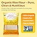 Darsa Organics White Rice Flour - Premium Organic, USDA Certified, Non-GMO, Gluten-Free Rice Flour Powder for Baking & Cooking, Chemical-Free, Long Shelf Life, Food Grade Pouch - 2 lb (908g)