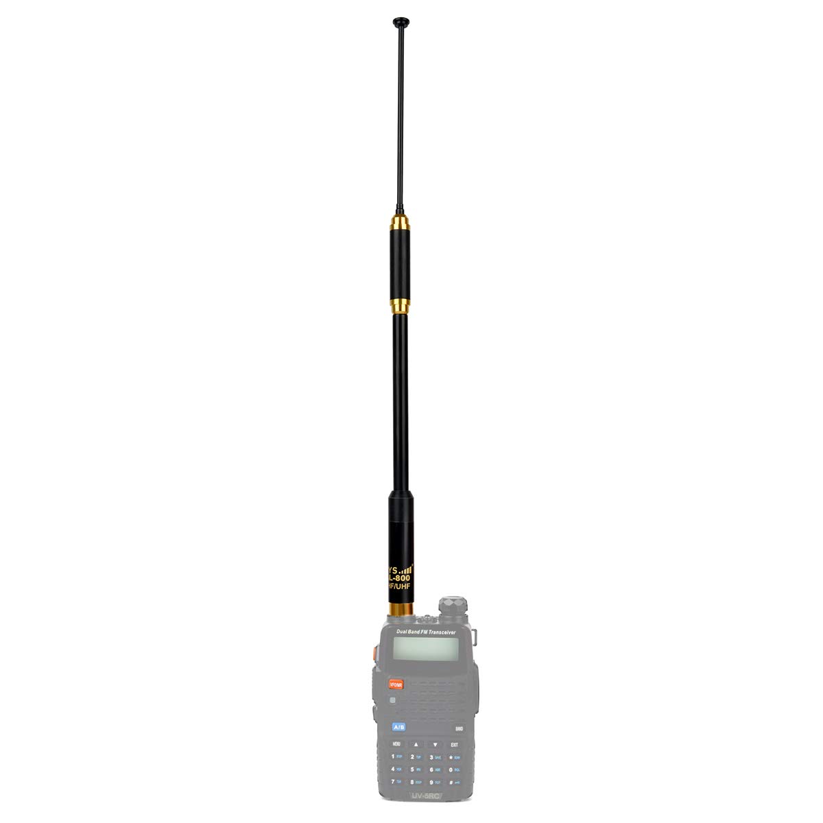 HYS SMA damska damska antena VHF/UHF 144/430 MHz chowana dwupasmowa wyjmowana i wymienna antena Ham do Baofeng Quansheng Wouxun 2-drożne radio
