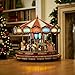 Mr. Christmas Marquee Deluxe Carousel Musical Animated Christmas Decoration, LED Lights, Plays 20 Songs, 15 Inch, Multi-Color