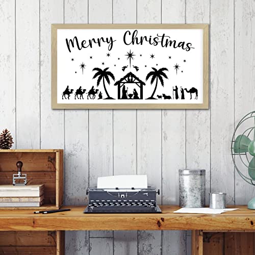 Panneau de cuisine Merry Christmas pour une deco de Noël rustique