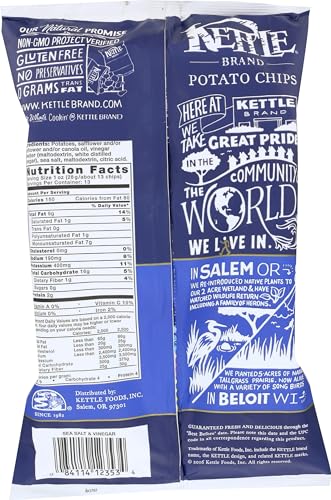 Image of Kettle Foods Salt And Vinegar Potato Chips, 13 OZ